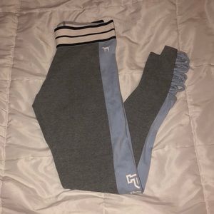 Gray and blue PINK leggings!